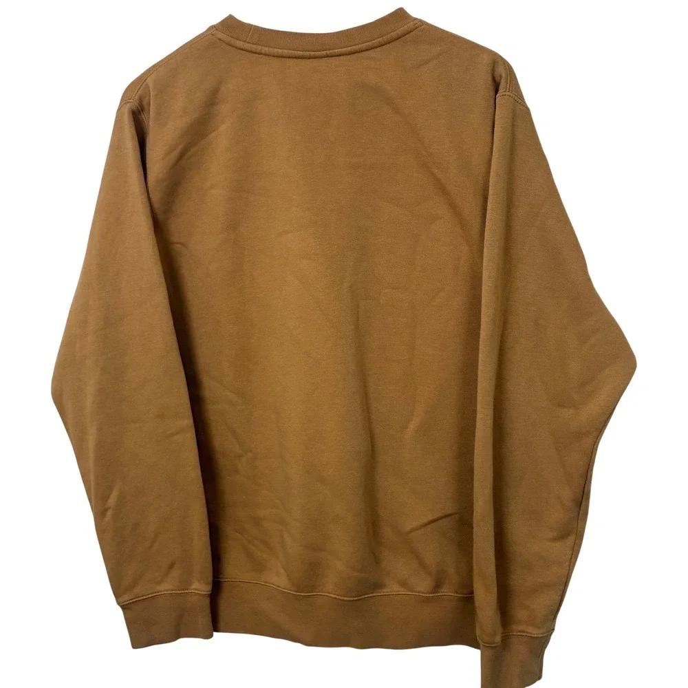 Nike Mens Club Fleece Crewneck Sweatshirt Brown Tan BV2662-224 Size L